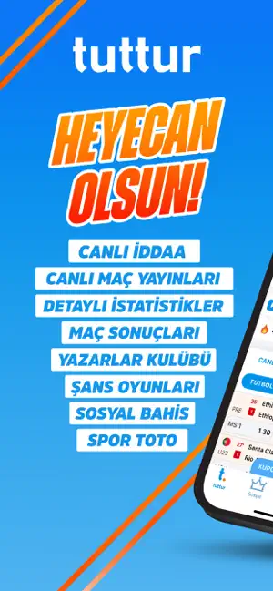 Tuttur - iddaa & Canlı Bahis iPhone screenshot 1