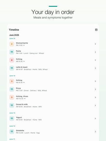 Allergy Diary: Symptom Tracker iPad screenshot