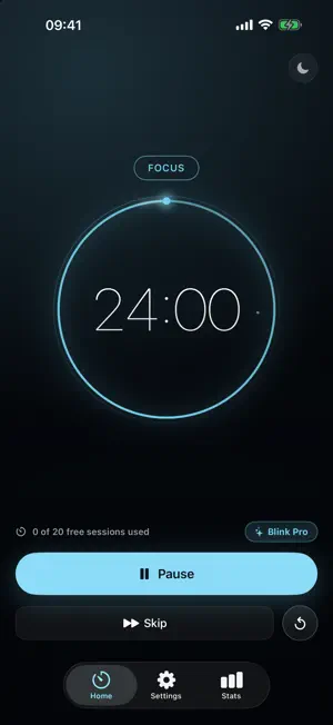 Blink: 20-20-20 Timer screenshot 1