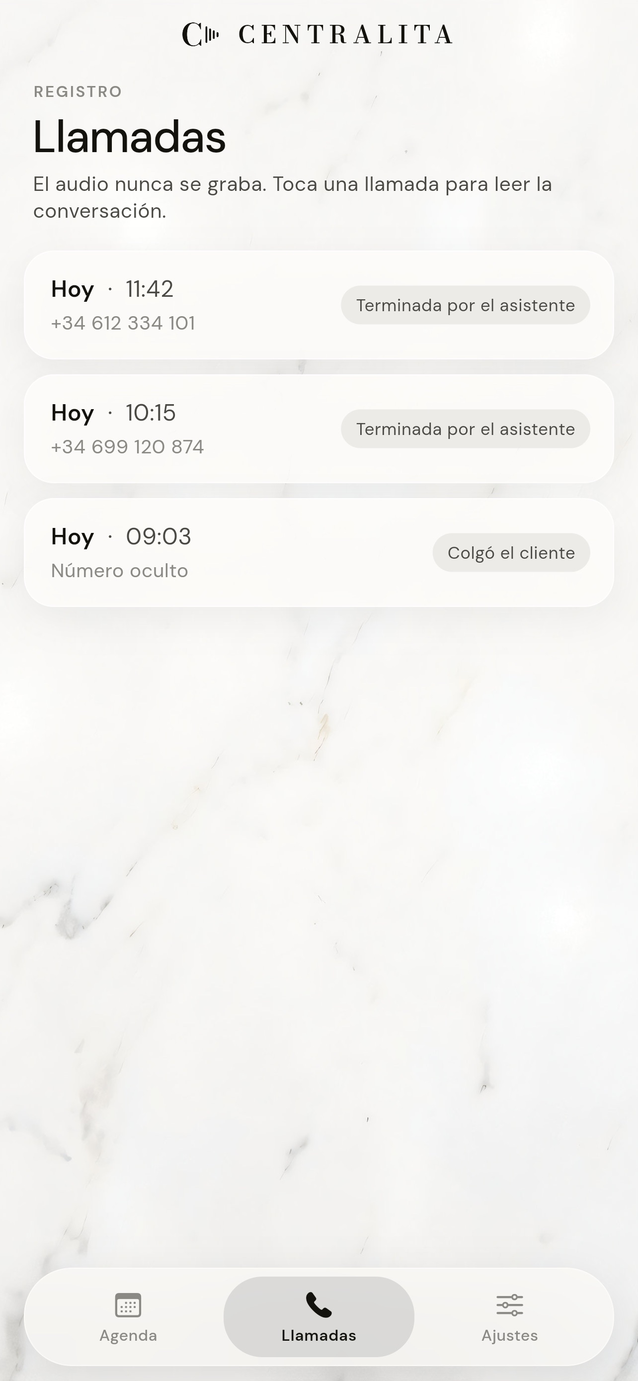 Screenshot 2 of Centralita