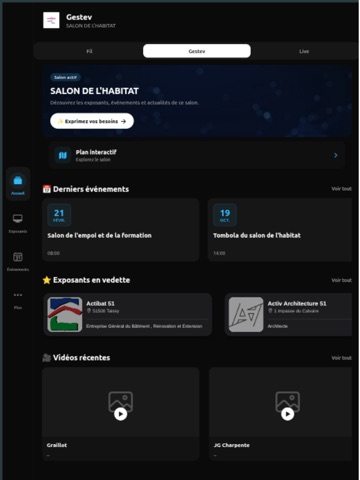 Gestev iPad screenshot