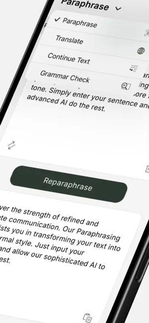 Paraphrase: Rewrite & Reword screenshot 2