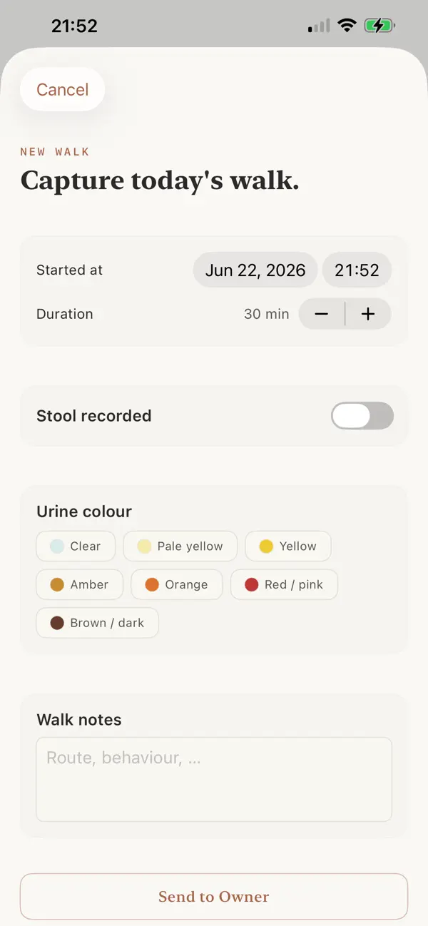 Screenshot #1 pour Aevia Pup Partner: Caregivers