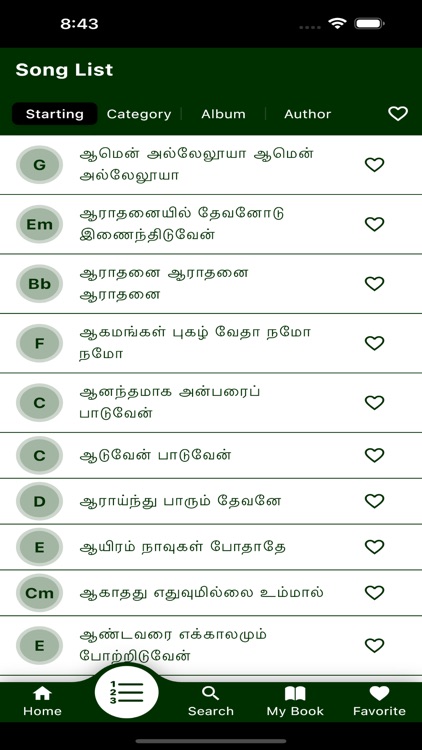 Tamil Christian Chords