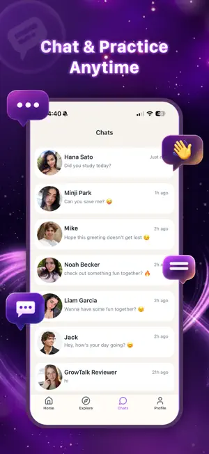 GrowTalk-Practice Language screenshot 1