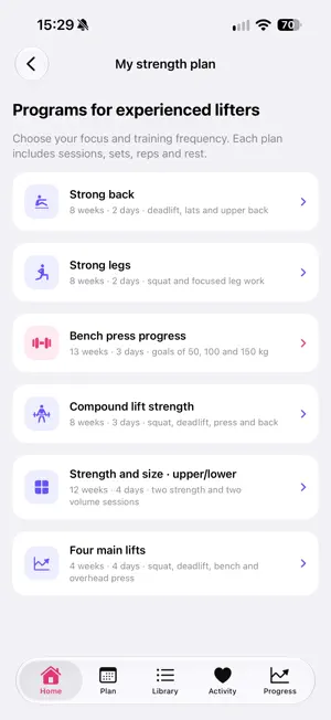 Tonus: Home Workout Plan screenshot 2