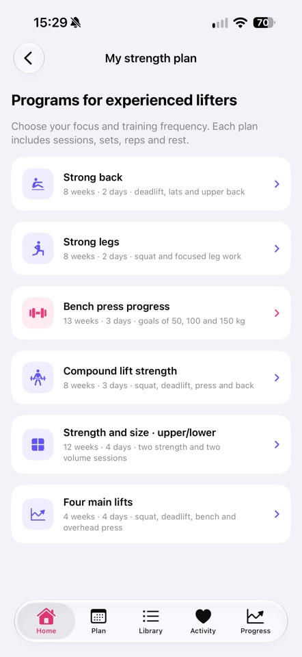 Tonus: Home Workout Plan screenshot 2