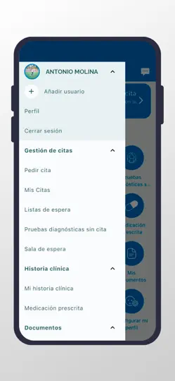 Captura de pantalla de IMED Hospitales en iPhone 3