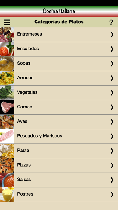 Screenshot #2 pour Cocina Italiana