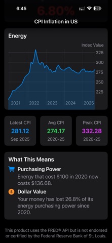 CPI Inflation Dashboard Screenshot 5 of 5