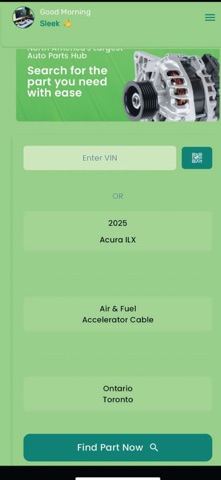 Pickapart CA screenshot