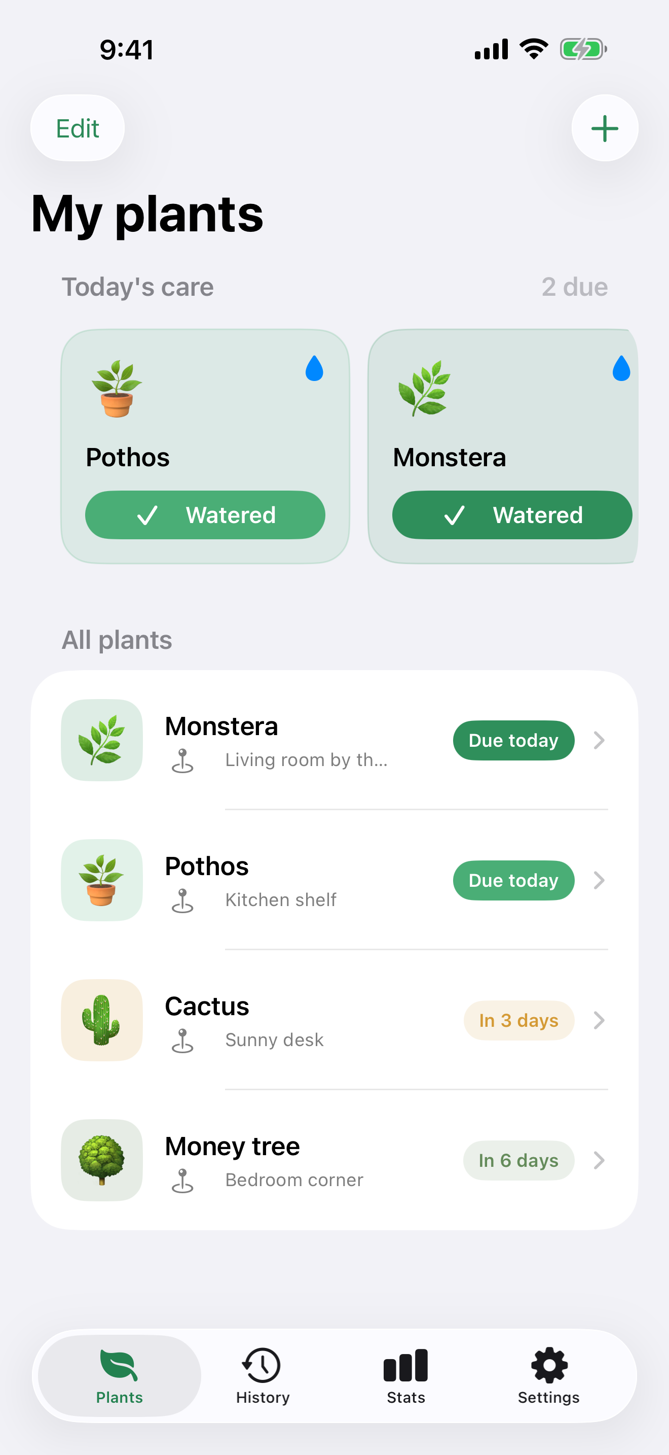 Plant Memo: Watering Log screenshot 3