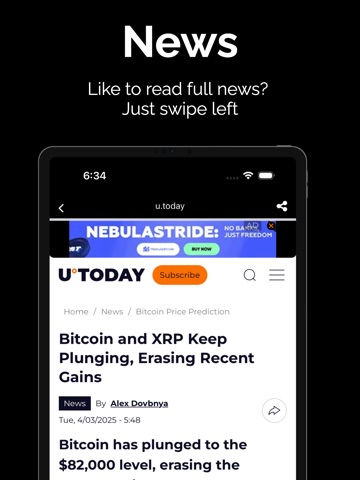CryptoShorts - Crypto News App iPad screenshot