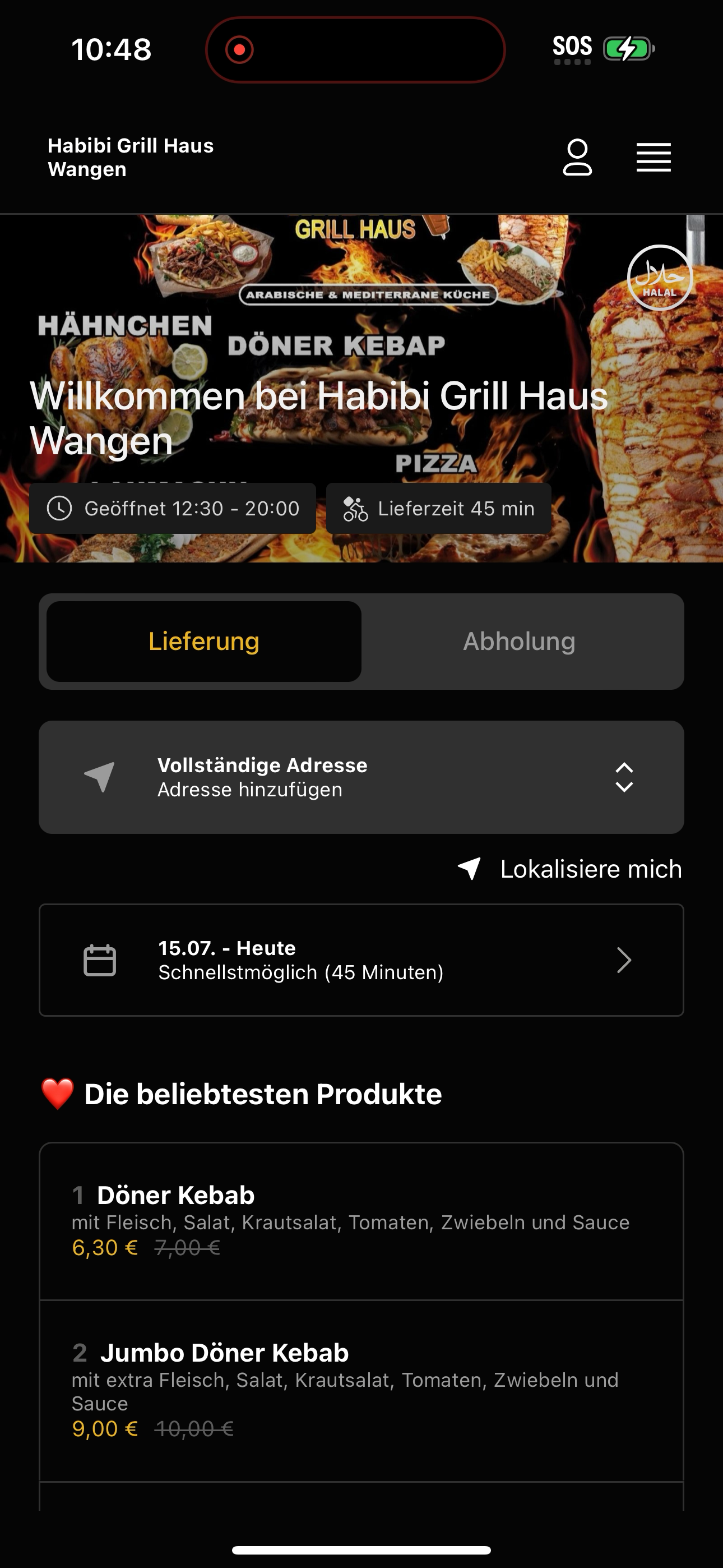 Habibi Grill Haus Wangen screenshot 5