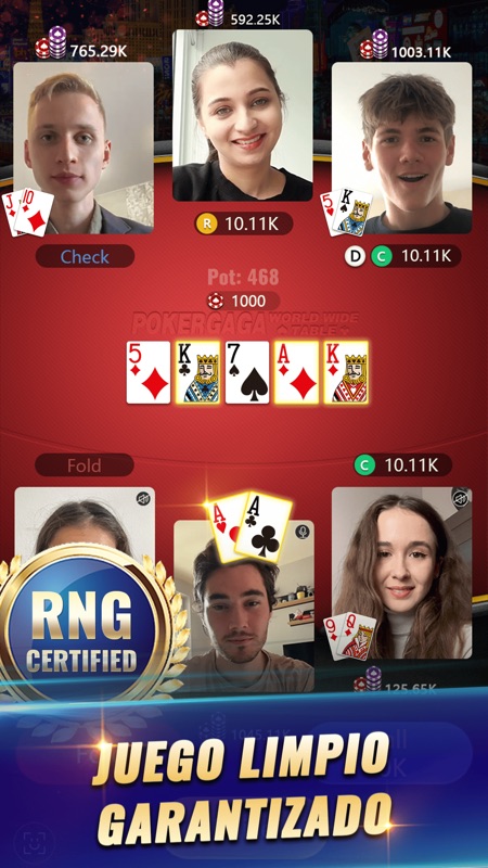 PokerGaga: Poker & Video Chat screenshot 5