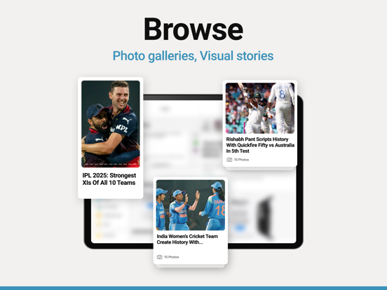 NDTV Cricket iPad screenshot 6 - Sports app