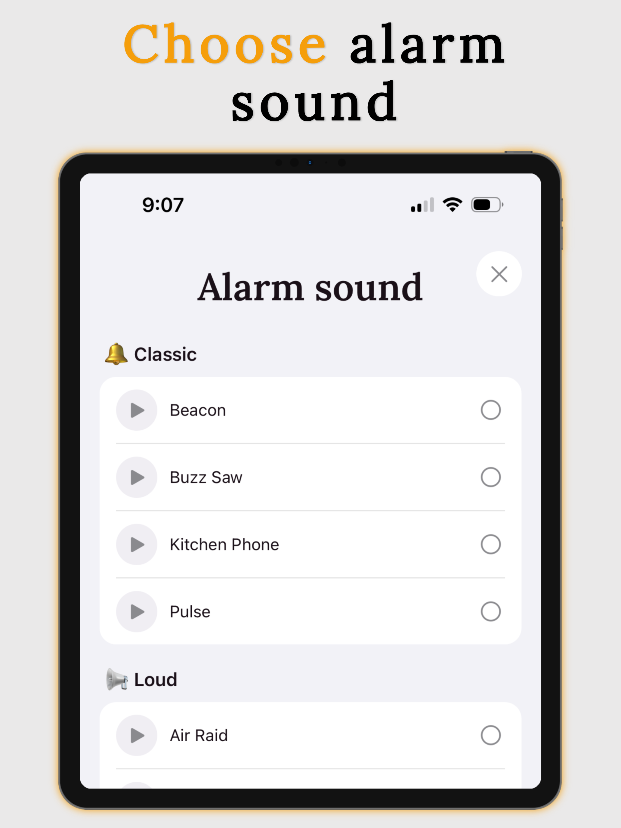 1% Alarm: Scan to Wake Up