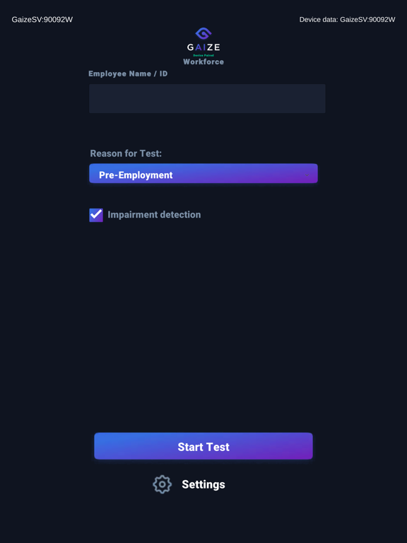 Gaize Workforce iPad screenshot 6 - Productivity app