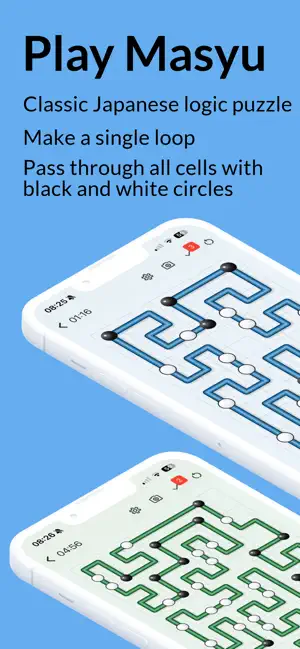 Masyu: Logic Loop Puzzle screenshot 1