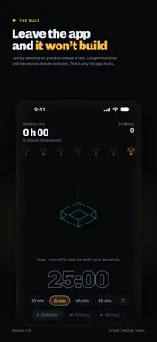 Monolith: Study Focus Timer screenshot 3