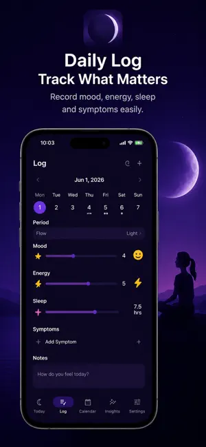 Luna Sync - Period & Cycle Log screenshot 2