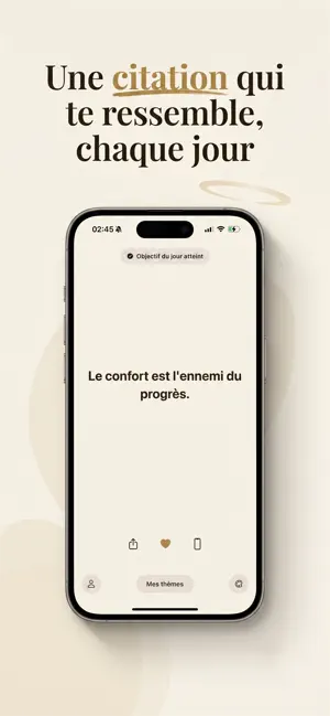 Parenthèse: Citation du jour iPhone screenshot 1