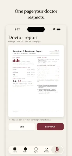 Solstice Perimenopause Tracker screenshot 2