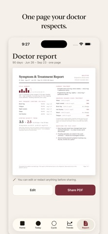Solstice Perimenopause Tracker iPhone screenshot
