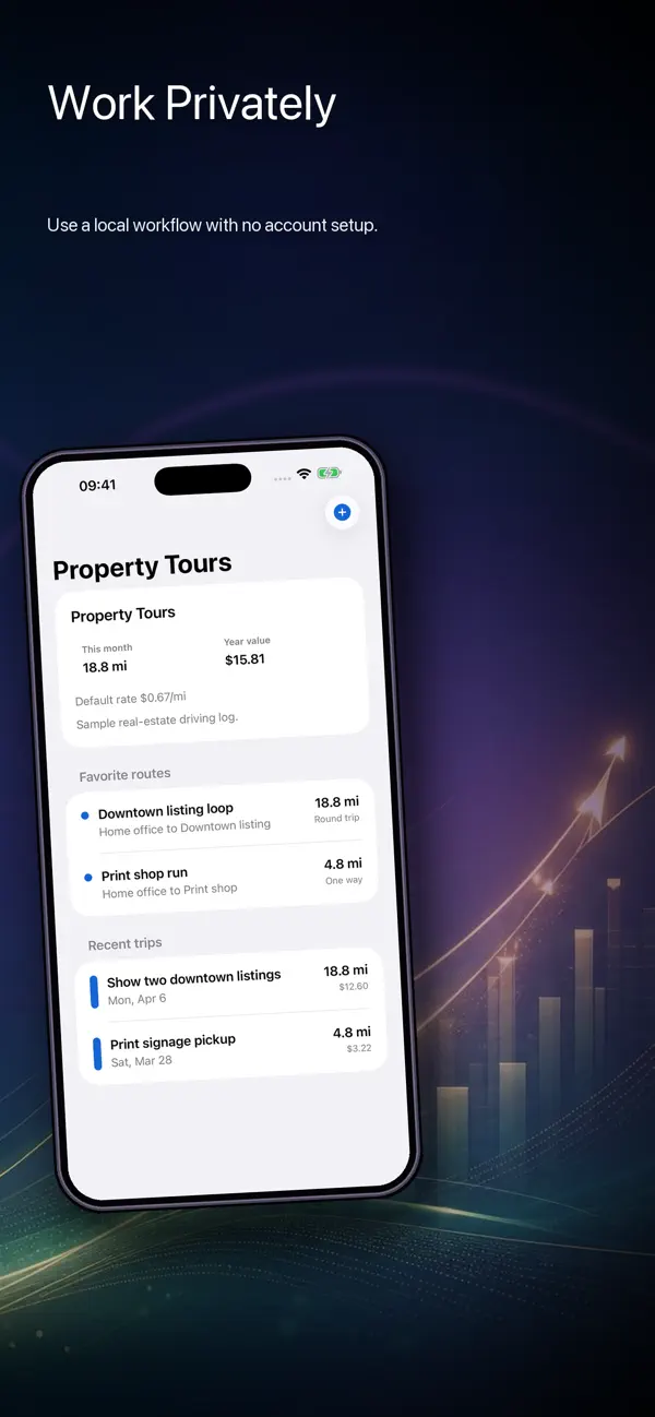 Screenshot #3 pour Mileage Reimbursement Log