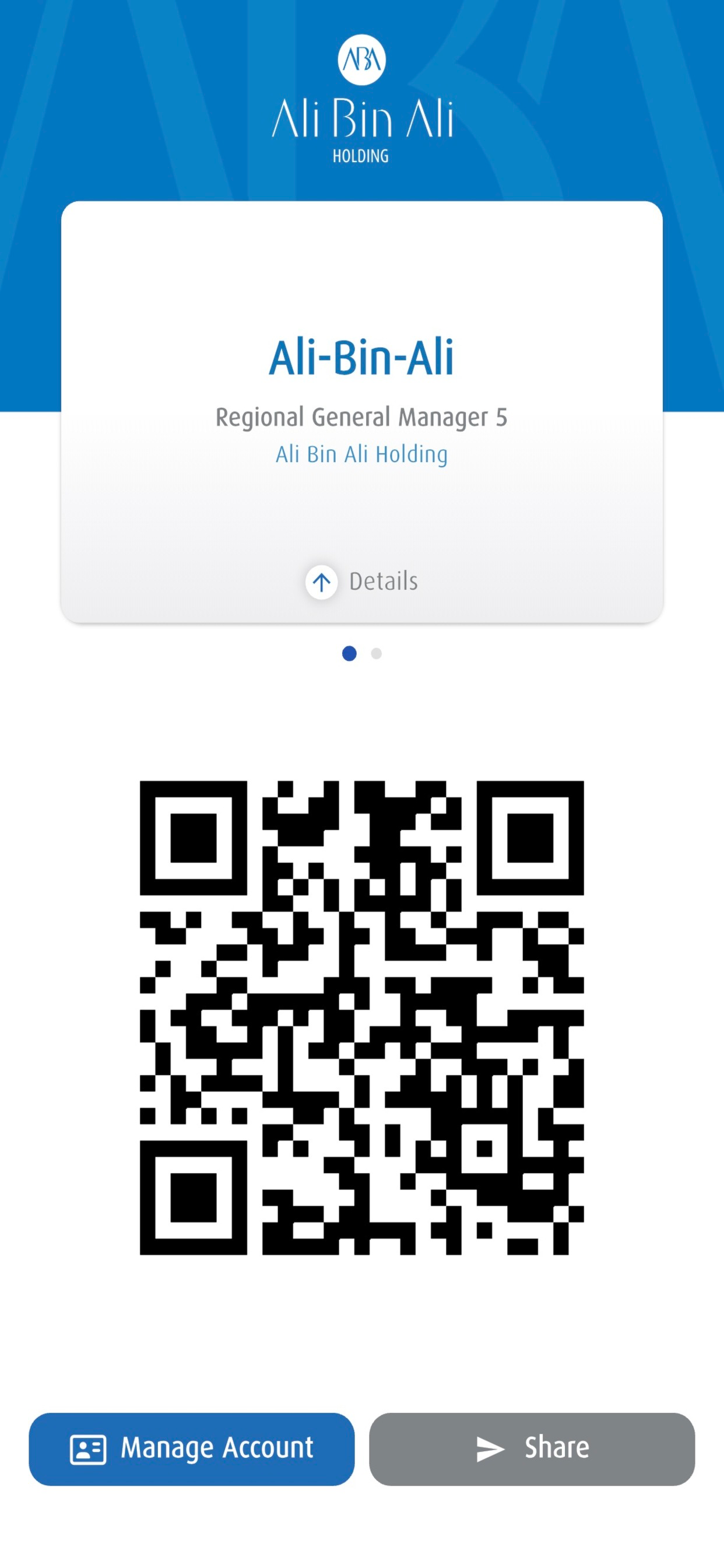 ABA e-business card