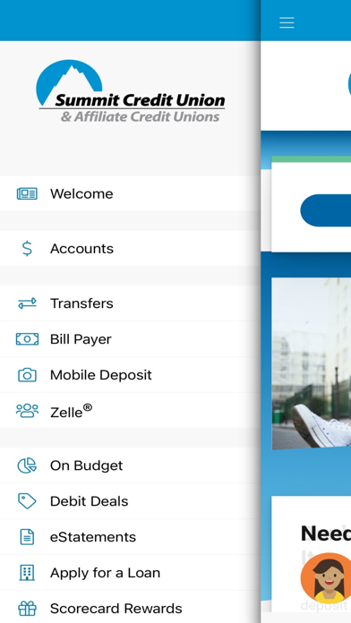 Summit CU Digital Banking Screenshot