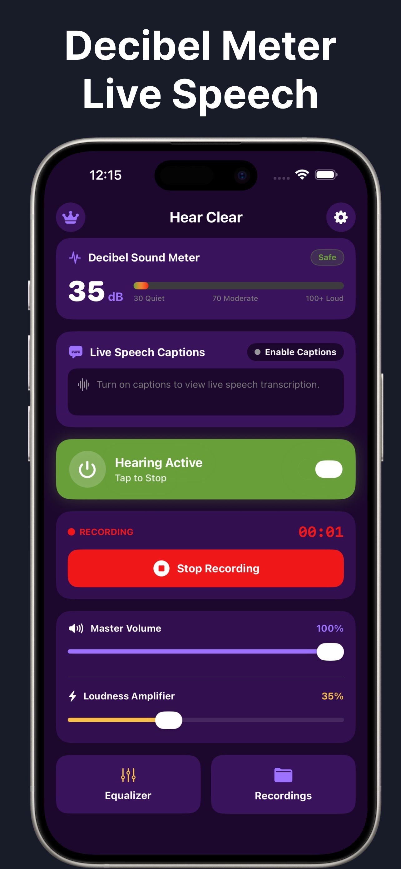 Screenshot 1 of Hear Clear: Sound & Speech Aid