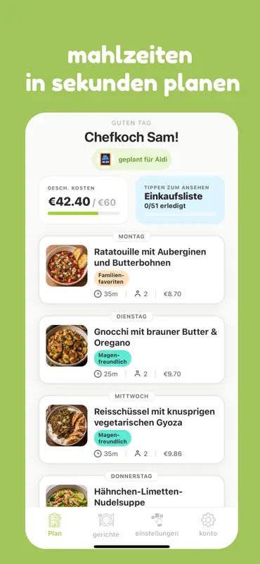 mise - meal planner screenshot 1 of 5