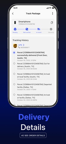 OneHub - Package Tracker Screenshot 3 of 4