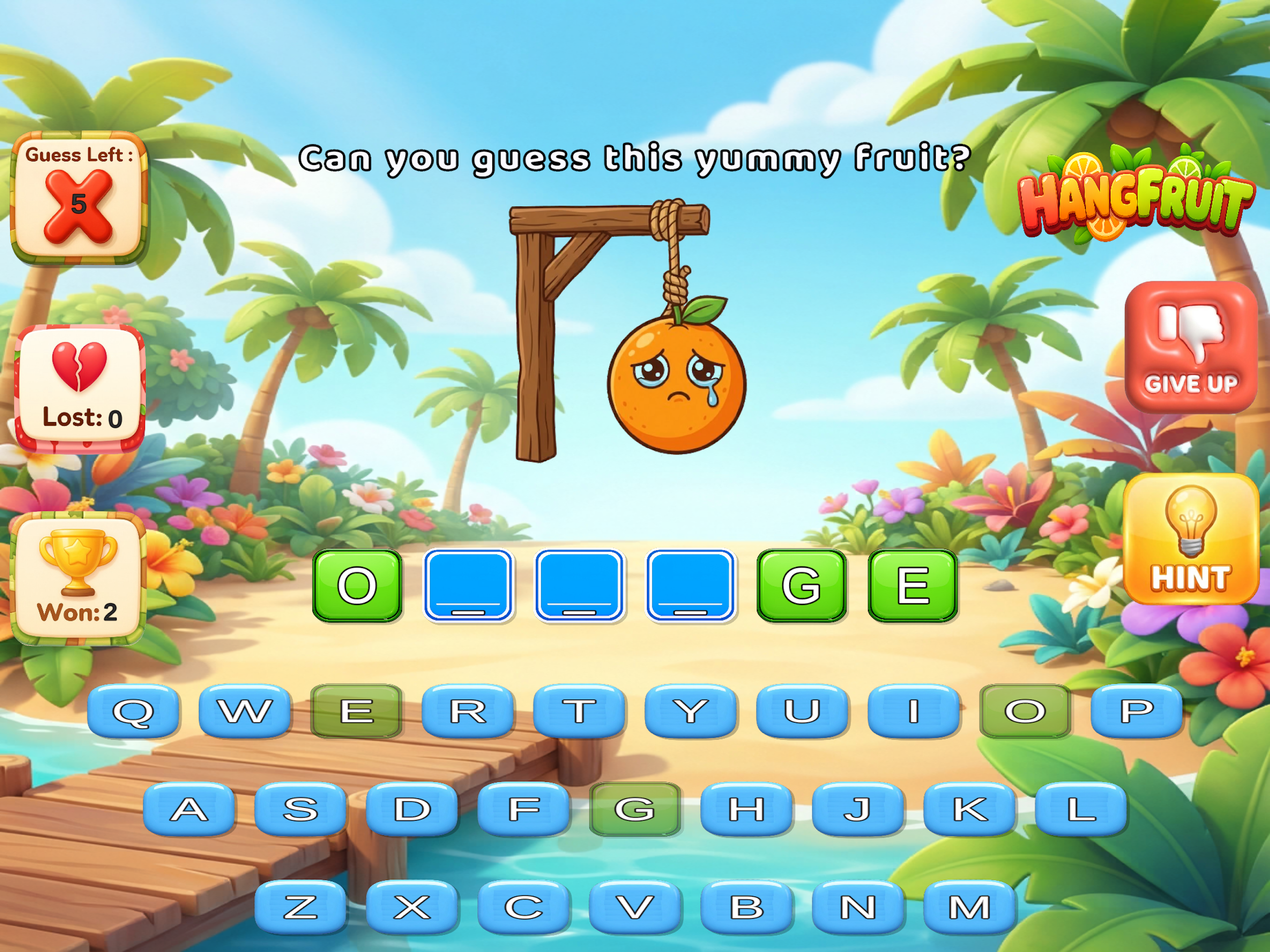 Hang Fruit : Guess the Fruit