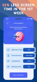 Limit screen time - Focus lock screenshot