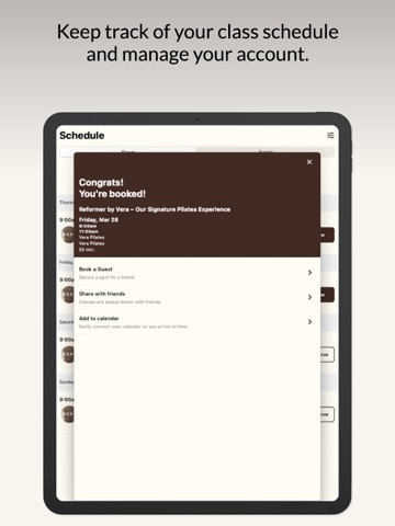 Vera Pilates iPad screenshot