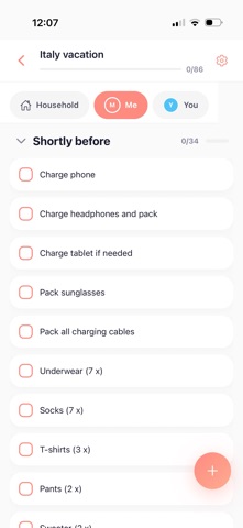 Shuffya Planner – Trip & Move iPhone screenshot