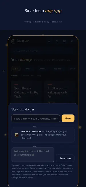 Later Jar: Save It For Later screenshot 3