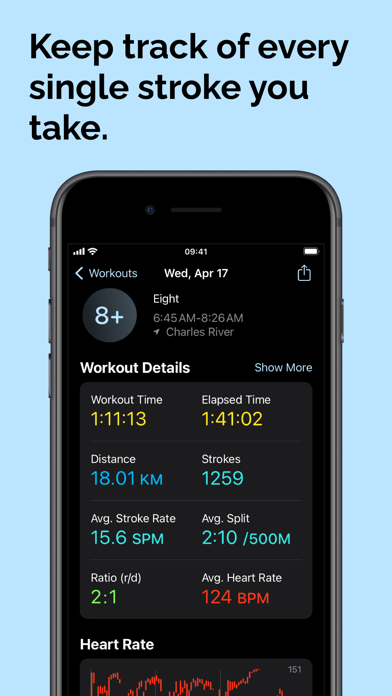 PocketCox - Rowing Workouts Screenshot