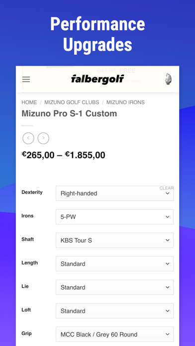 falbergolf iPhone screenshot 5 - Shopping app