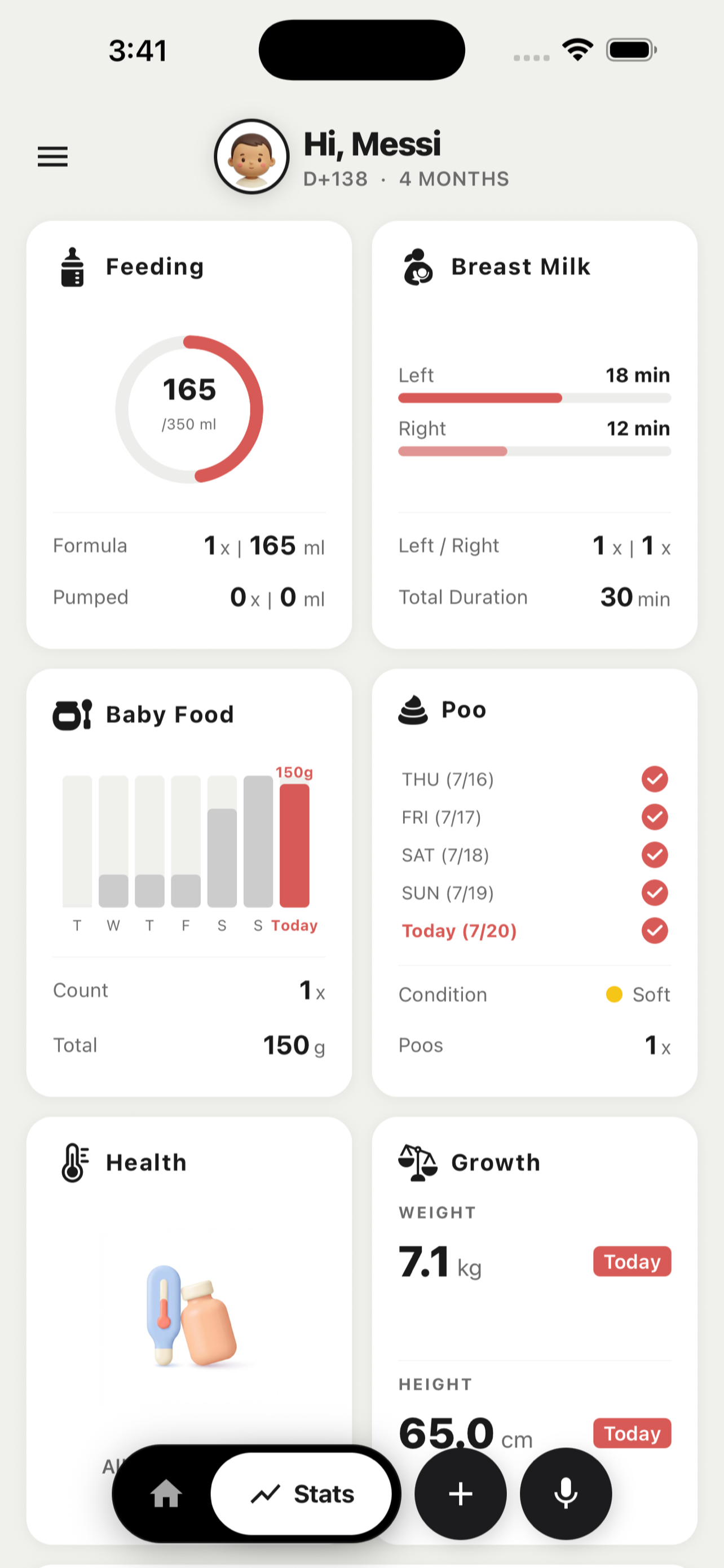 BENET: Voice Baby Tracker screenshot 3
