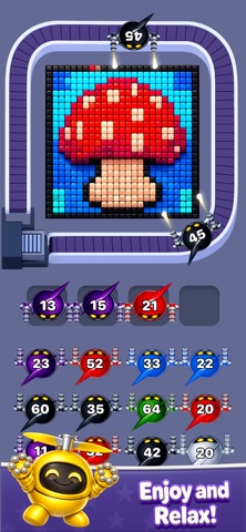 Robot Pixel Shooter Puzzle iPhone screenshot