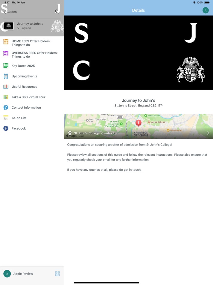 #1. St John's College, Cambridge (iOS) 게시자: University of Cambridge - St. John's College