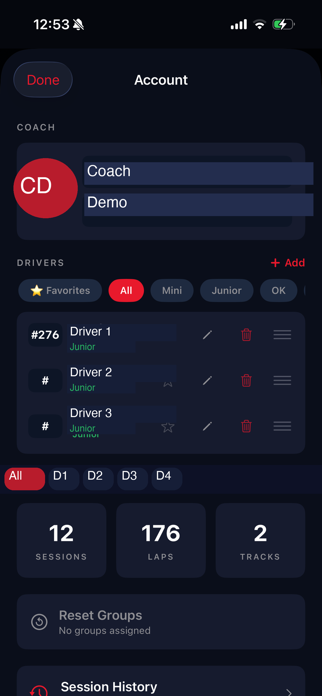 Lap Timer Pro: Kart Screenshot 2 of 3