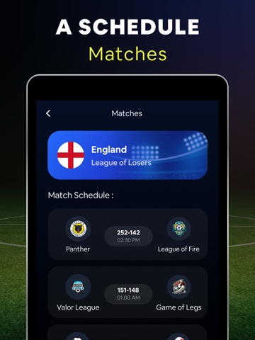 Live Football TV : HD TV Score iPad screenshot
