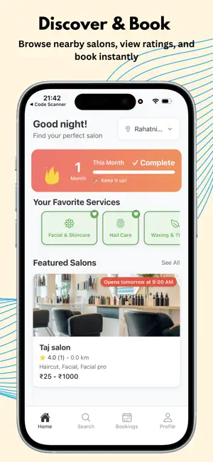 Slixo - Salon Booking App screenshot 1