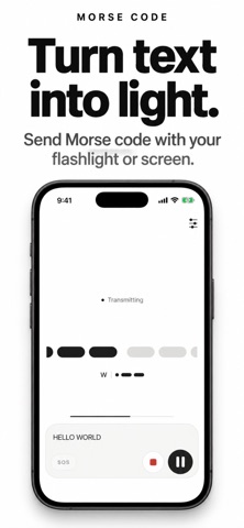 Morse Code: Text to Light