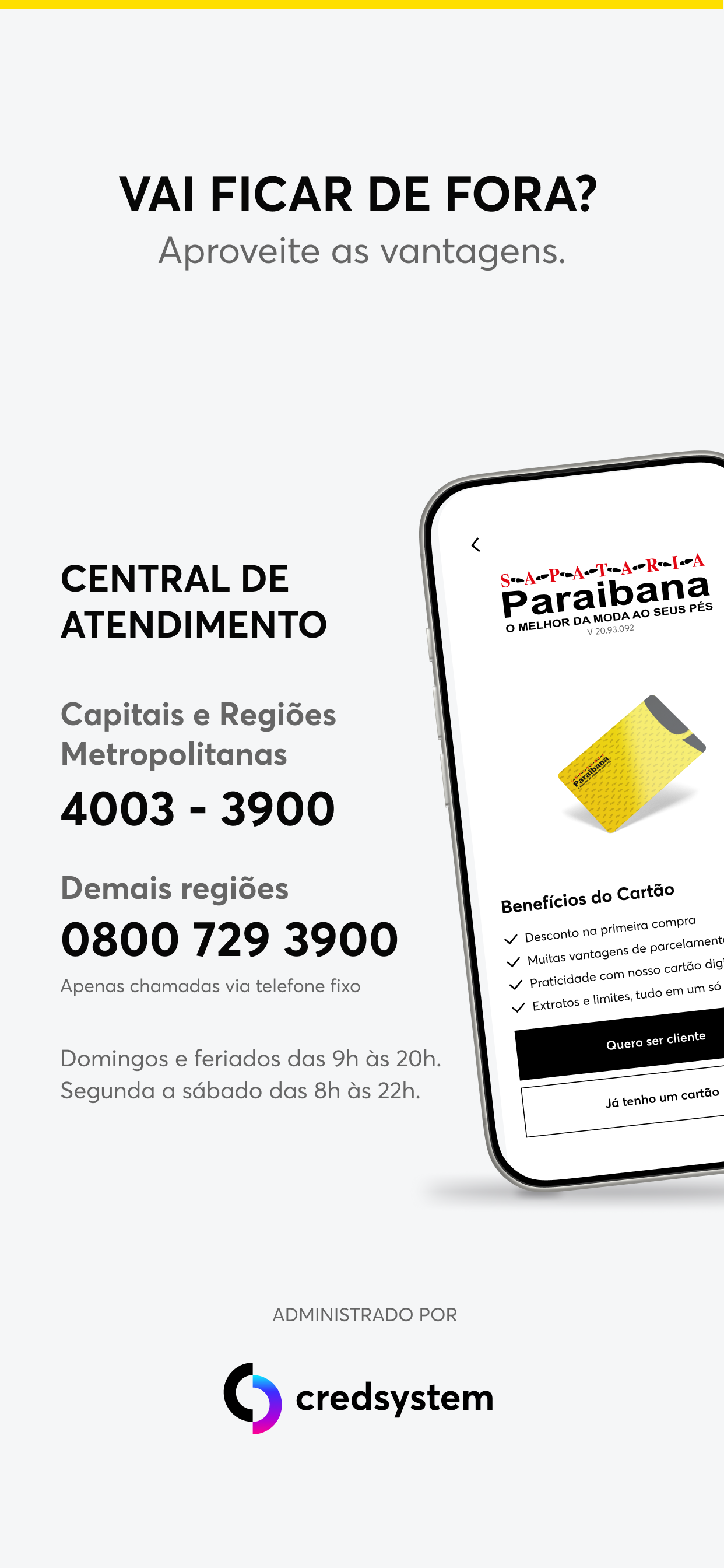 Cartão Sapataria Paraibana