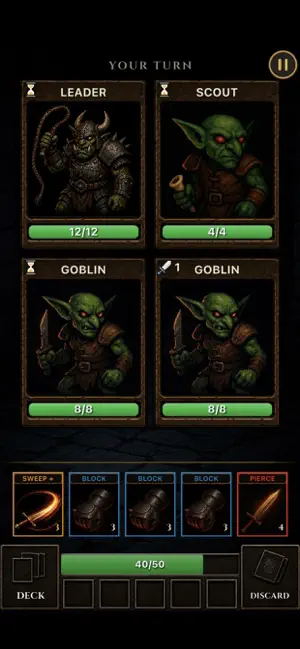 Grim Hand: Roguelike Deck RPG screenshot 1